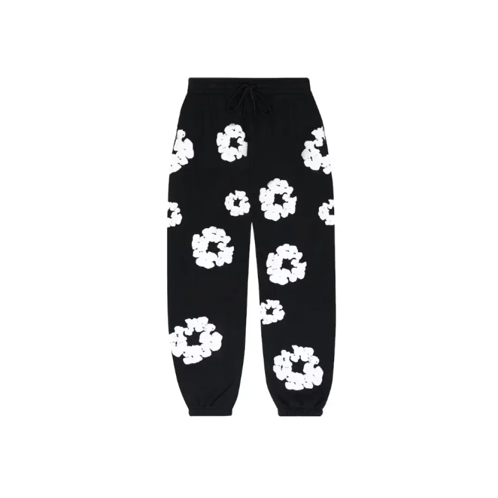 Denim Tears The Cotton Wreath Sweatpants Black