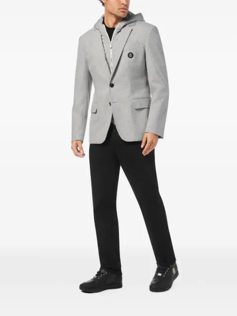Billionaire Travel hooded buttoned blazer