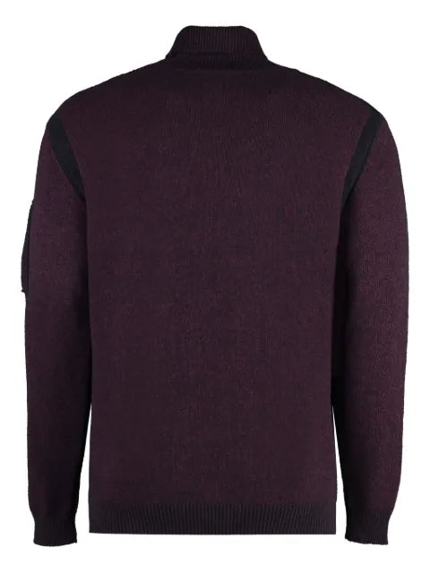 C.P. Company turtleneck sleeve-patch sweater