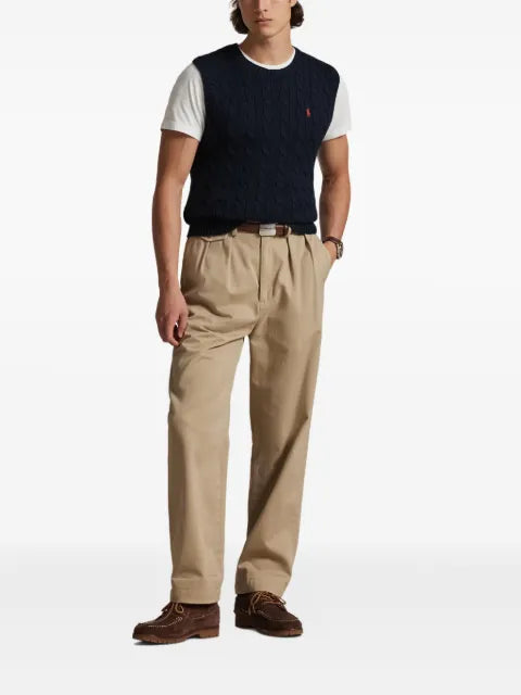 Polo Ralph Lauren cable-knit cotton vest