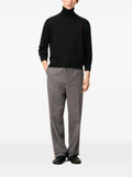 AMI Paris black wool Ami de Coeur turtle neck sweater