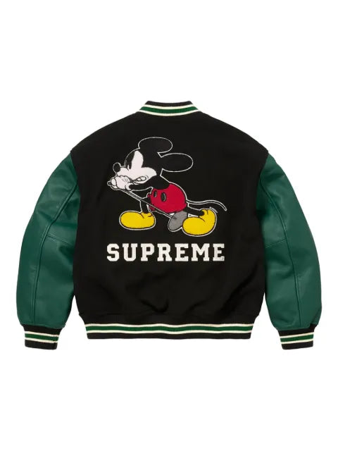 Supreme mickey varsity jacket