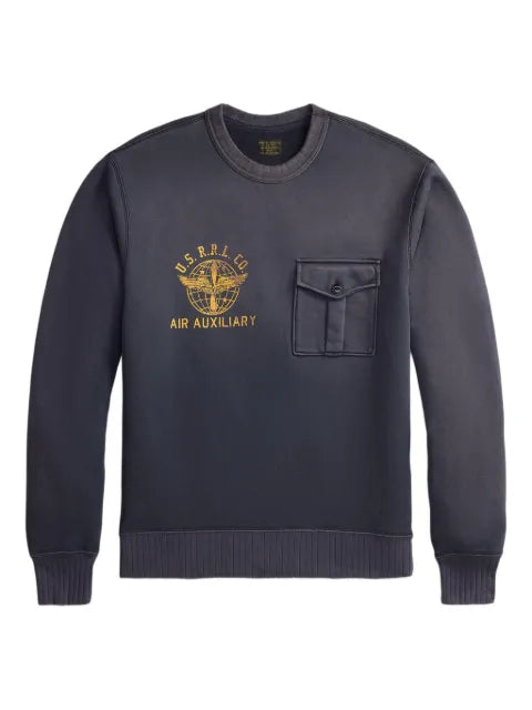 Ralph Lauren RRL chest-pocket graphic-print sweatshirt