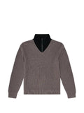 Diesel half-zip sweater with layered neckline
