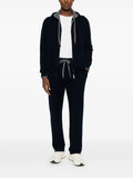 Fedeli Davis zip-up drawstring knitted hoodie