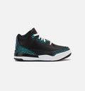 Air Jordan 3 Retro “Black and Hyper Jade” Little Kids' Lifestyle Shoes (PS)