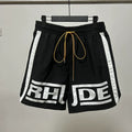 Rhude Side Stripe Big Logo Nylon Shorts