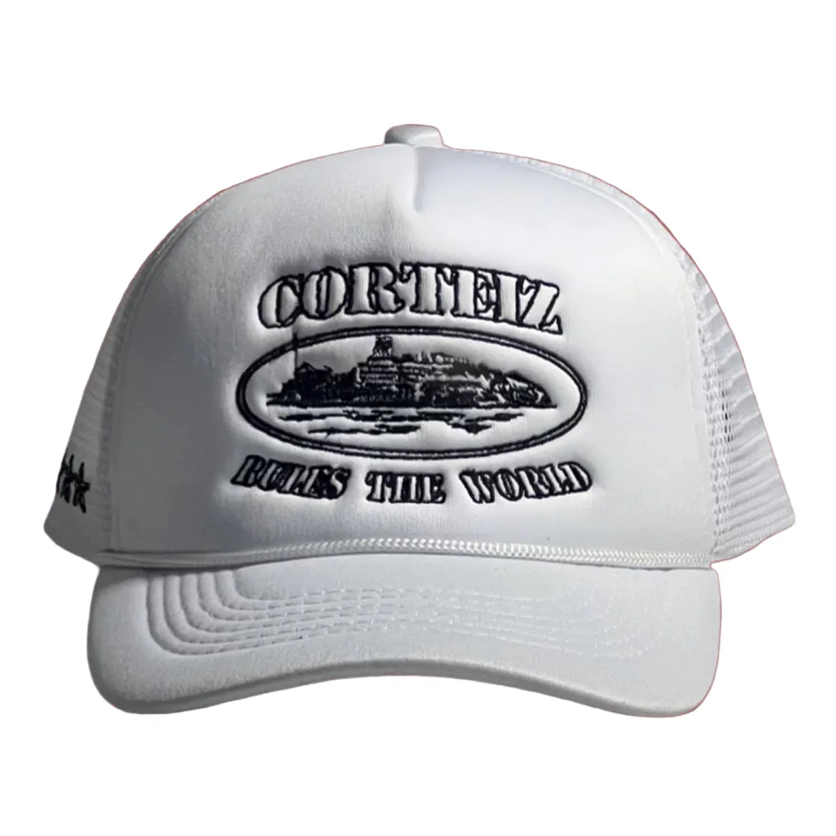 Cortiez Classic Oval Ship Logo Trucker Hat - White