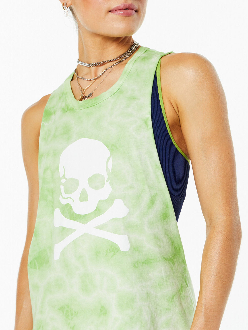 LYNN BRAID BACK TANK LIME