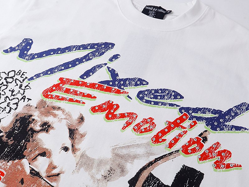 MIXED EMOTION Front & Back Graphic Short-Sleeve T-Shirt