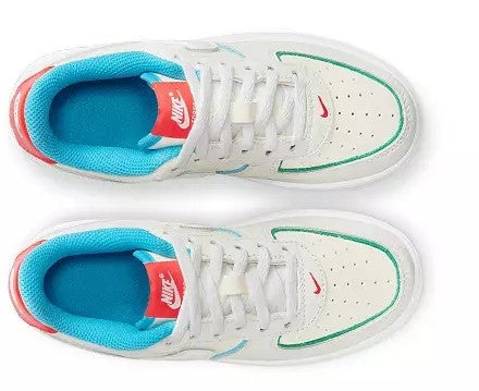 Little Kid's Nike Air Force 1 LV8 2 BP Pale Iv/Wt-Pcnte Rd (FQ8351 110)