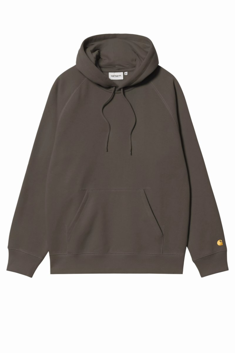 CARHARTT WIP CHASE HOODED SWEAT Shungite / Gold
