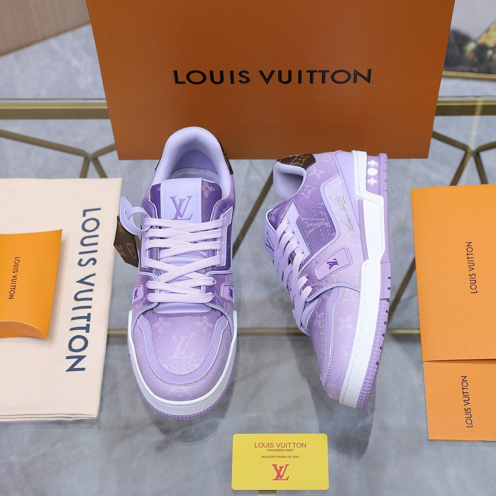 Louis Vuitton Color-Blocked Low-Top Sneakers