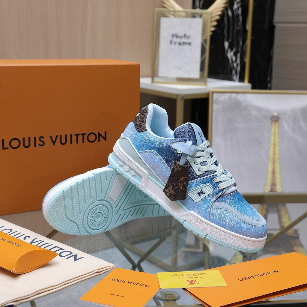Louis Vuitton Color-Blocked Low-Top Sneakers