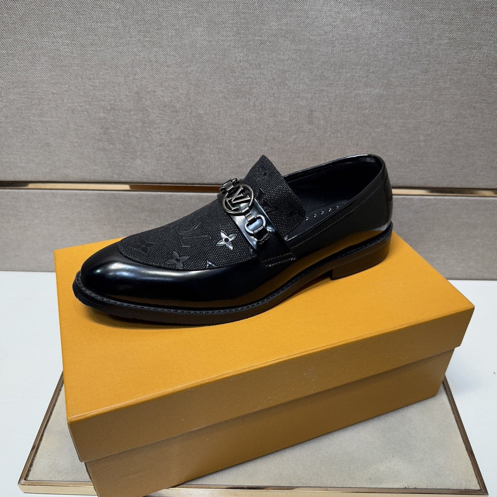 Louis Vuitton Men's Buckle Slip-On Dress Shoes