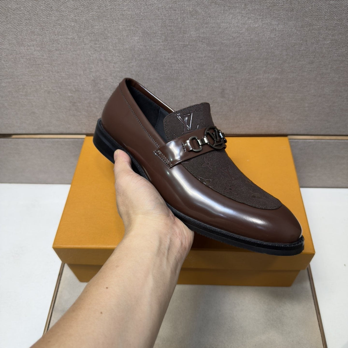 Louis Vuitton Men's Buckle Slip-On Dress Shoes