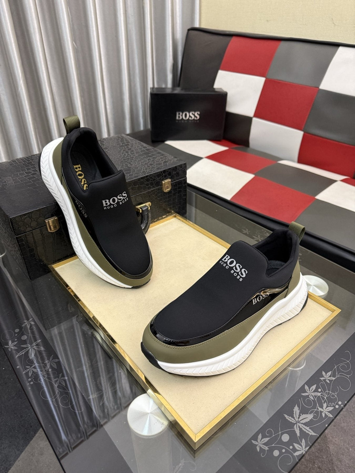 Hugo Boss Thick-Sole Slip-On Sneakers