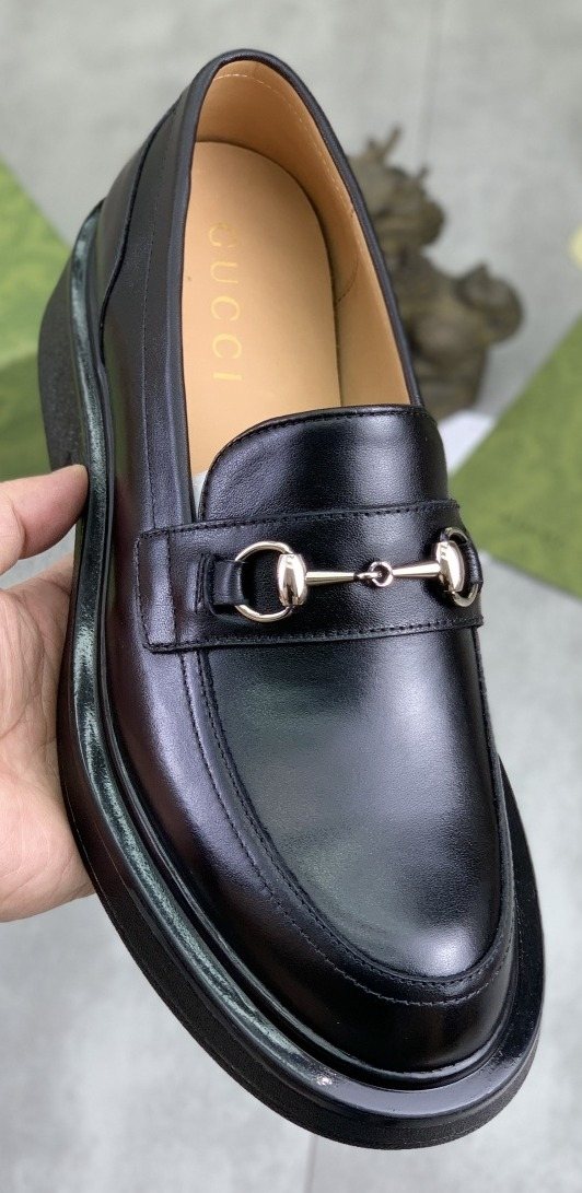 Gucci Men's Metal-Bit Loafers