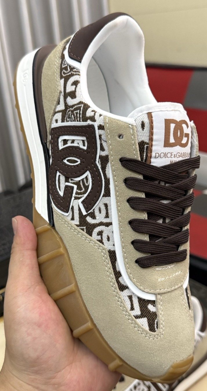 Dolce & Gabbana Patterned Low-Top Sneakers