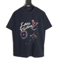Louis Vuitton Paint-Splash Signature Graphic T-Shirt - Dark Navy